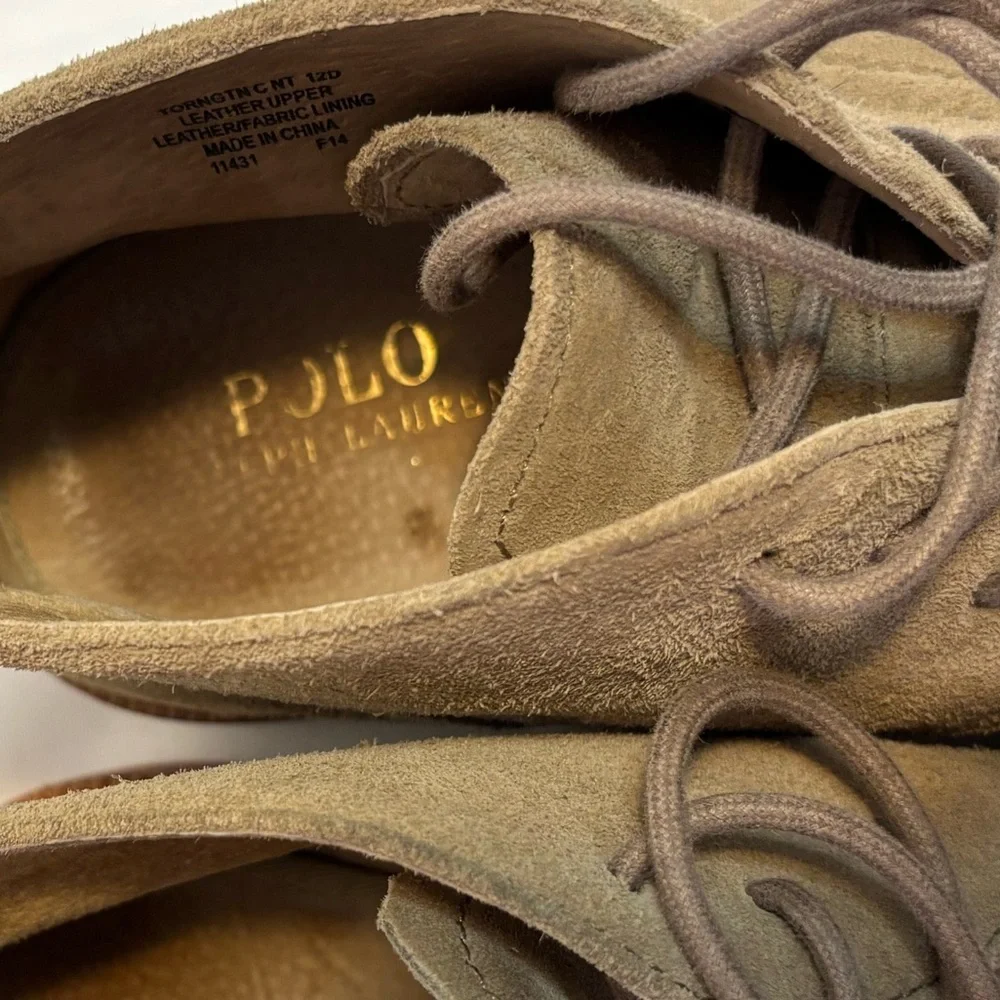 Polo Ralph Lauren Torrington Suede Leather Chukka Boots Men’s Size 12D